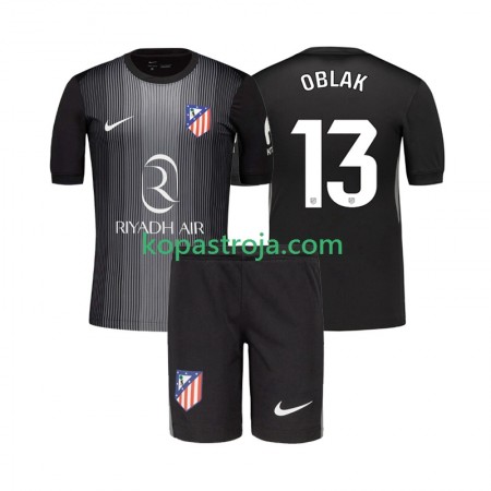 Billiga Fotbollströjor Atlético Madrid Jan Oblak 13 Målvakt Barn Borta tröja 2025/26 Kortärmad